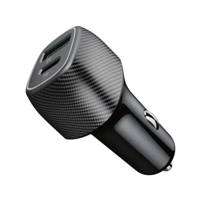 Dual-Port Car Charger 45 Watts - Black